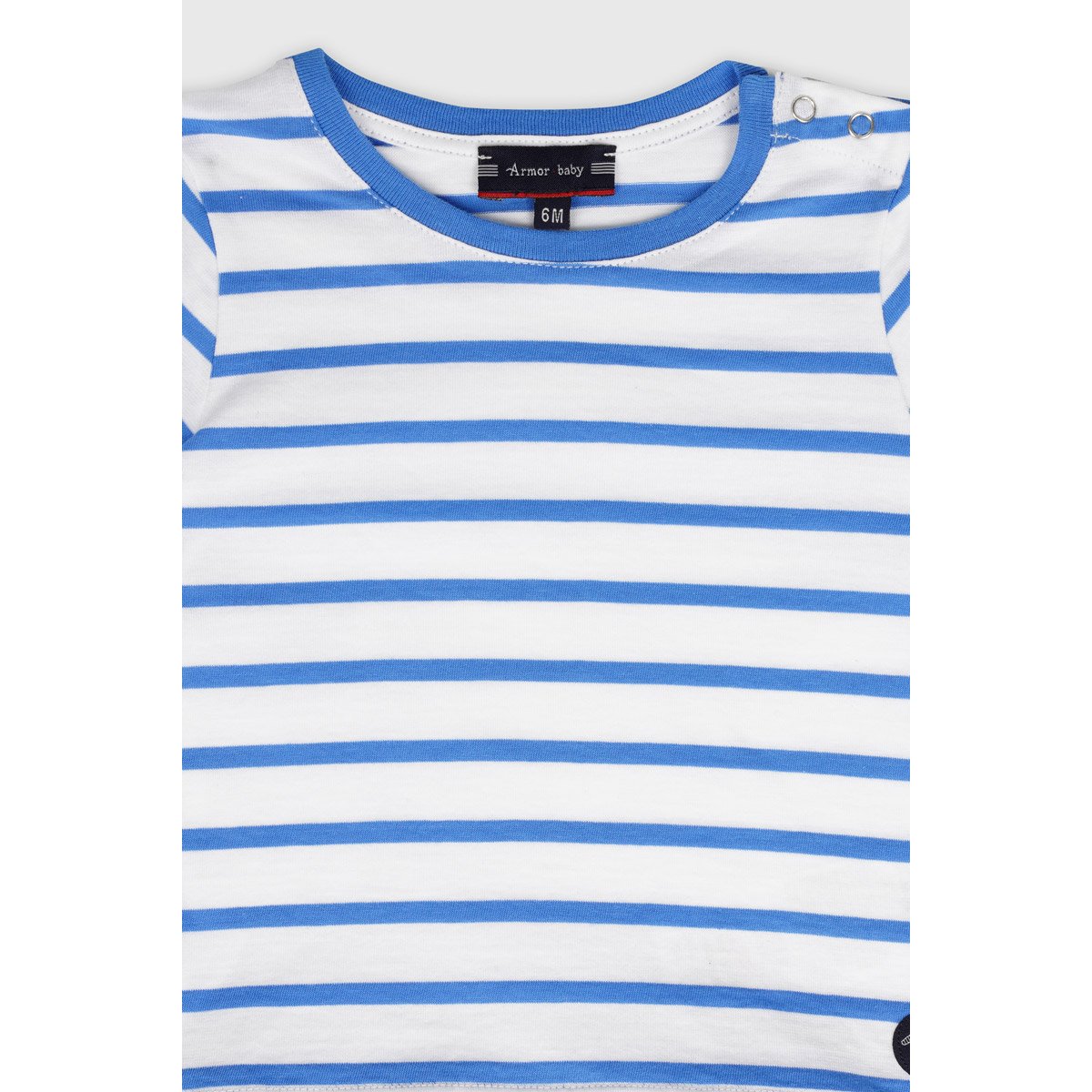 Ensemble pyjashort en coton BABY blanc/blue saphir, ARMOR-LUX