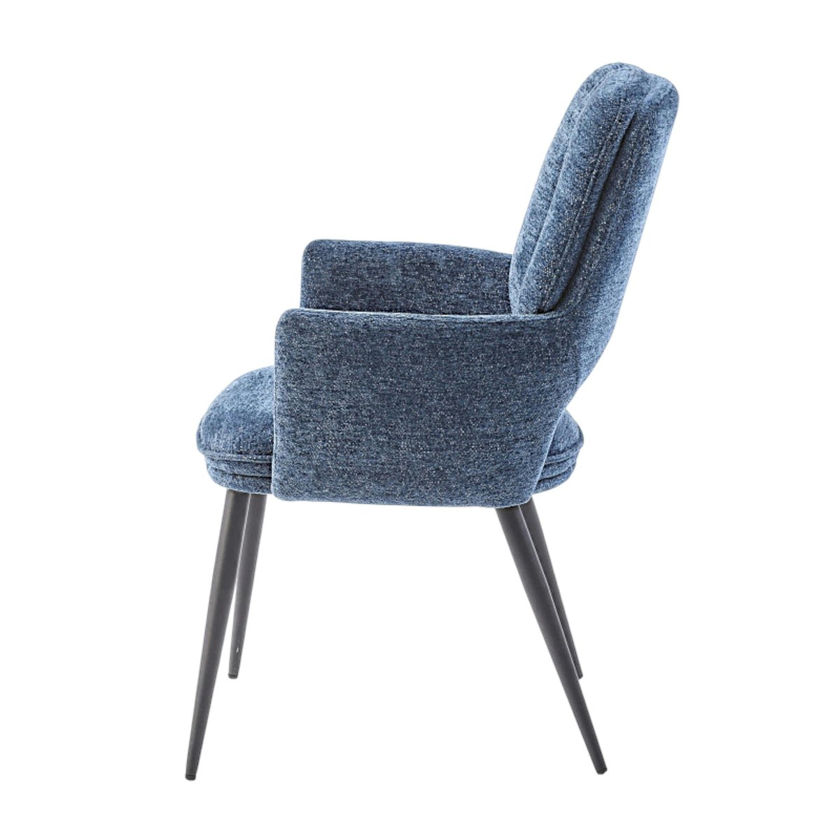 Fauteuil de table à dossier ouvert (lot de 2) LIGURIE bleu, PIER IMPORT