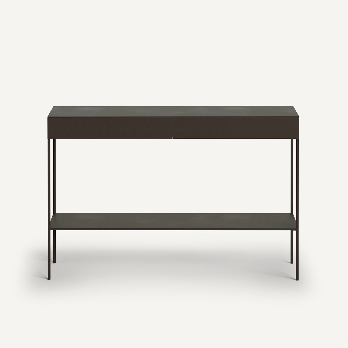 Fébée Aged Effect Metal Two-Tier Console gun metal, AM.PM