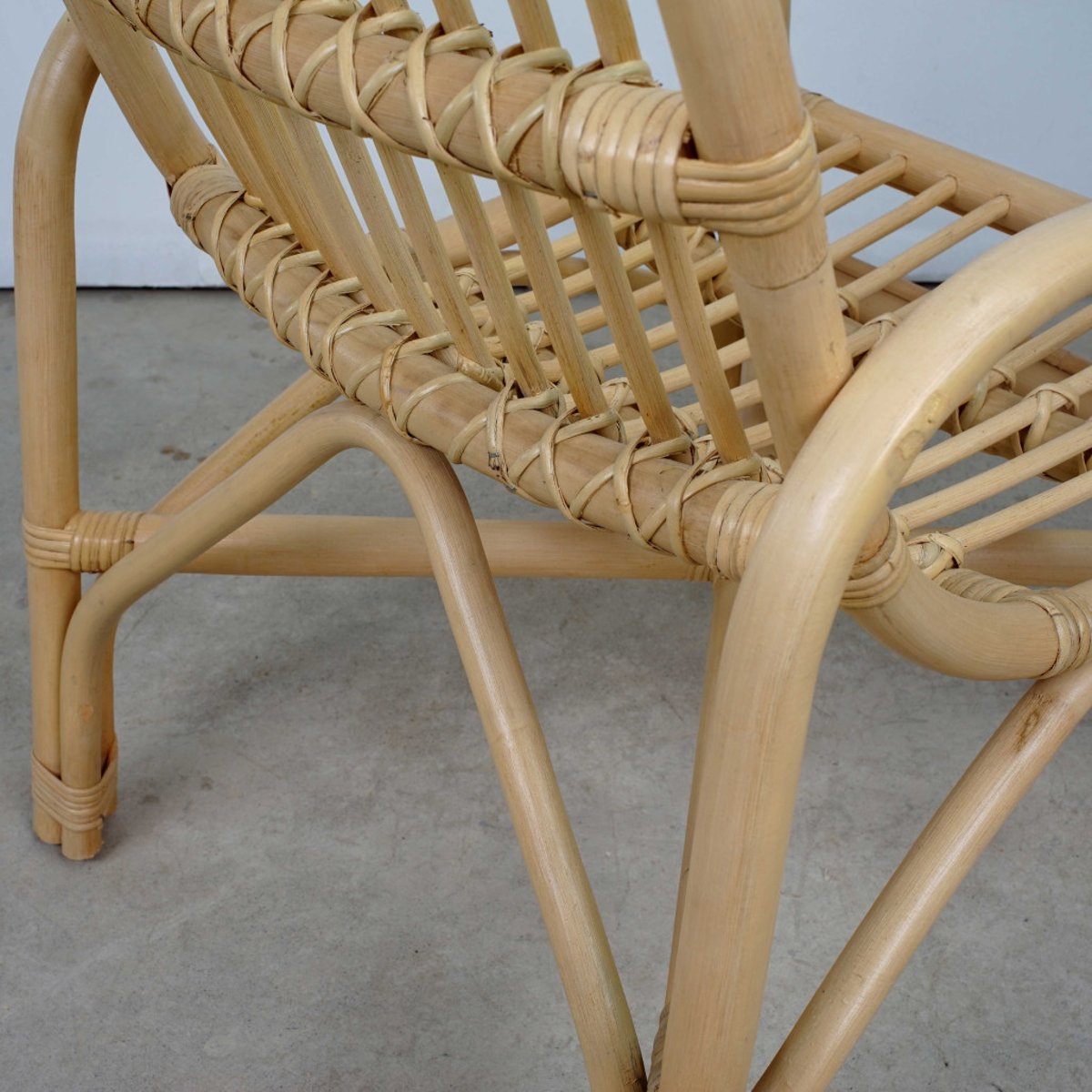 Fauteuil en rotin de jardin Luisa naturel, WANDA COLLECTION