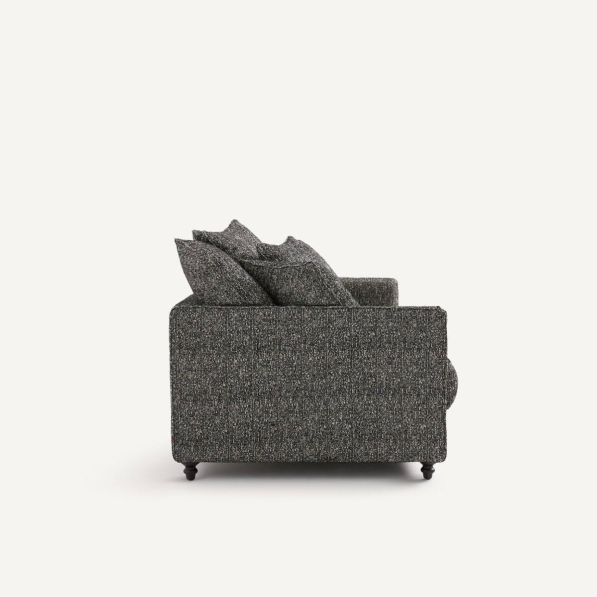 3-Sitzer-Sofa, umwandelbar, Bouclé, LAZARE schwarz, AM.PM