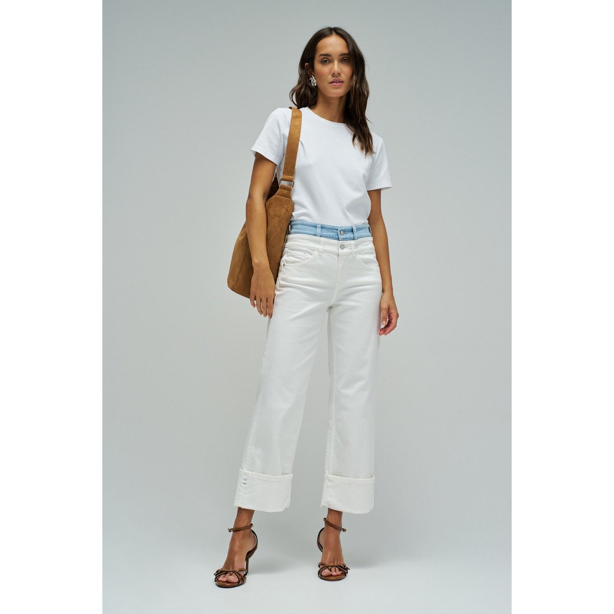 JEAN FAITH PUSH IN STRAIGHT beige, SALSA JEANS