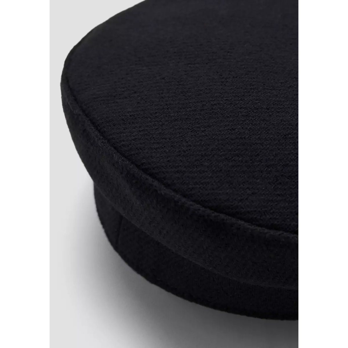 Casquette de marin en tissu doux noir, MANGO