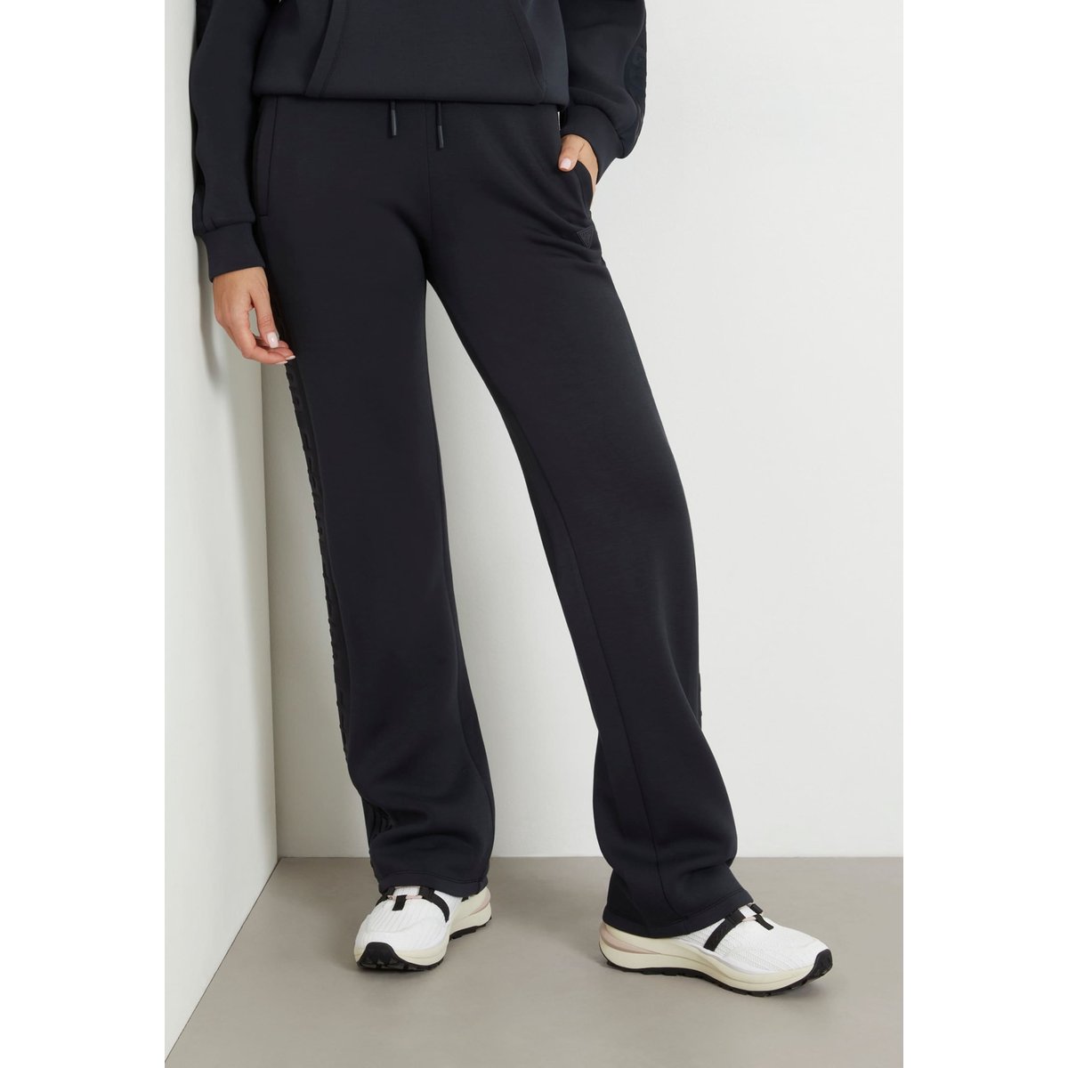 Pantalon Néoprène Logo Sur Le Côté bleu foncé, GUESS
