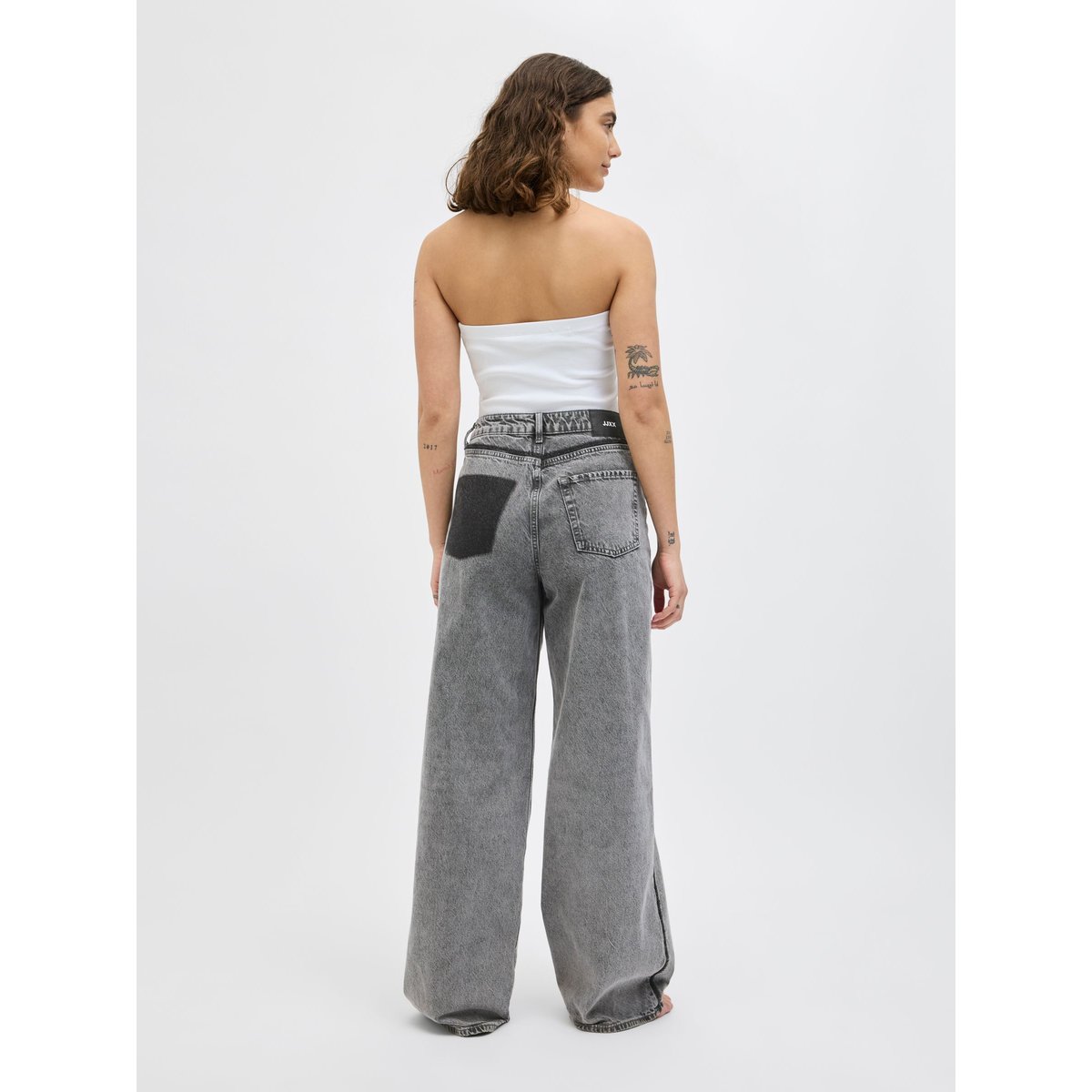 Jean À Coupe Large grey denim, JJXX