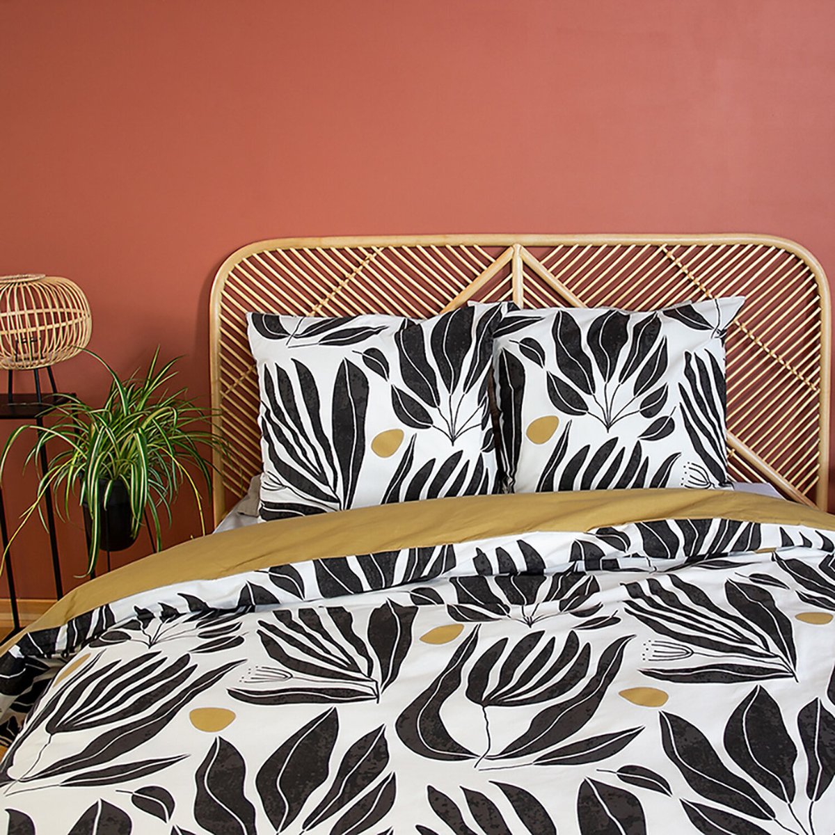 Parure imprimée housse de couette coton, NOLIe imprime, C DESIGN HOME TEXTILE