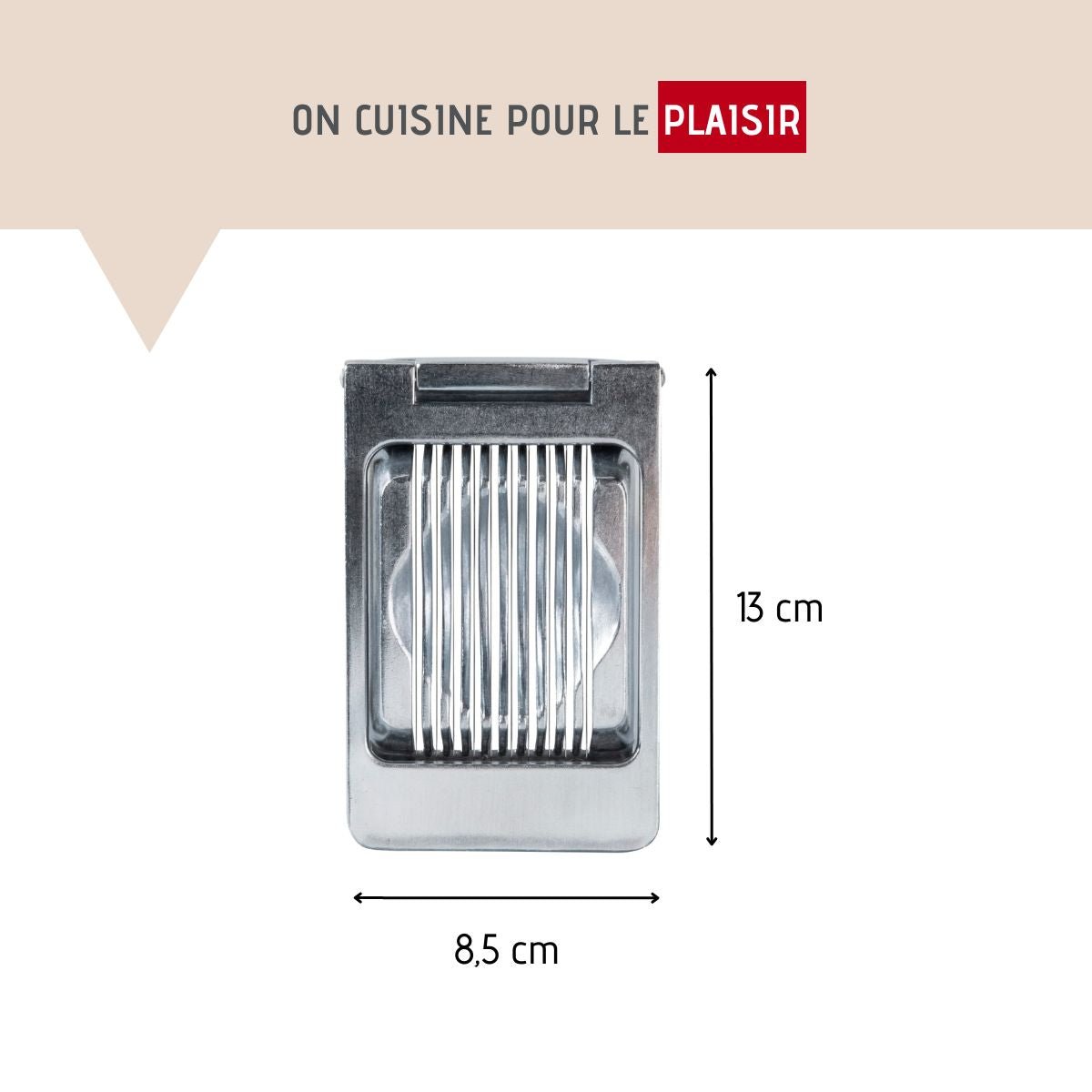 Coupe oeuf tranche HOME gris, FM PROFESSIONAL