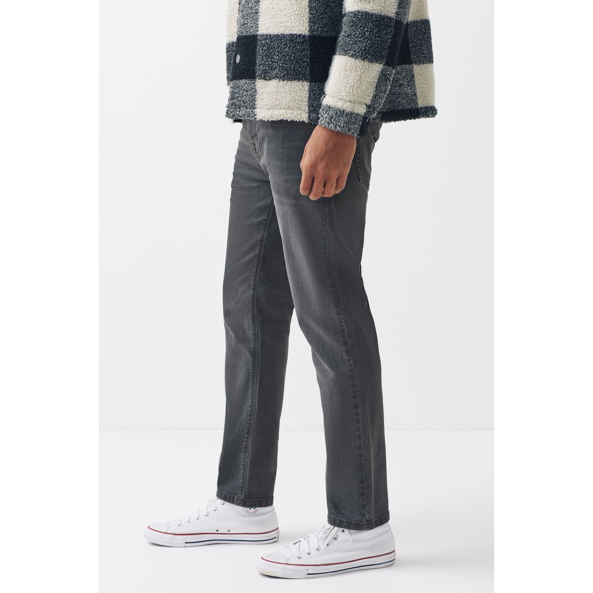 Jean Stretch Indispensable - Coupe Slim gris délavé, NEXT