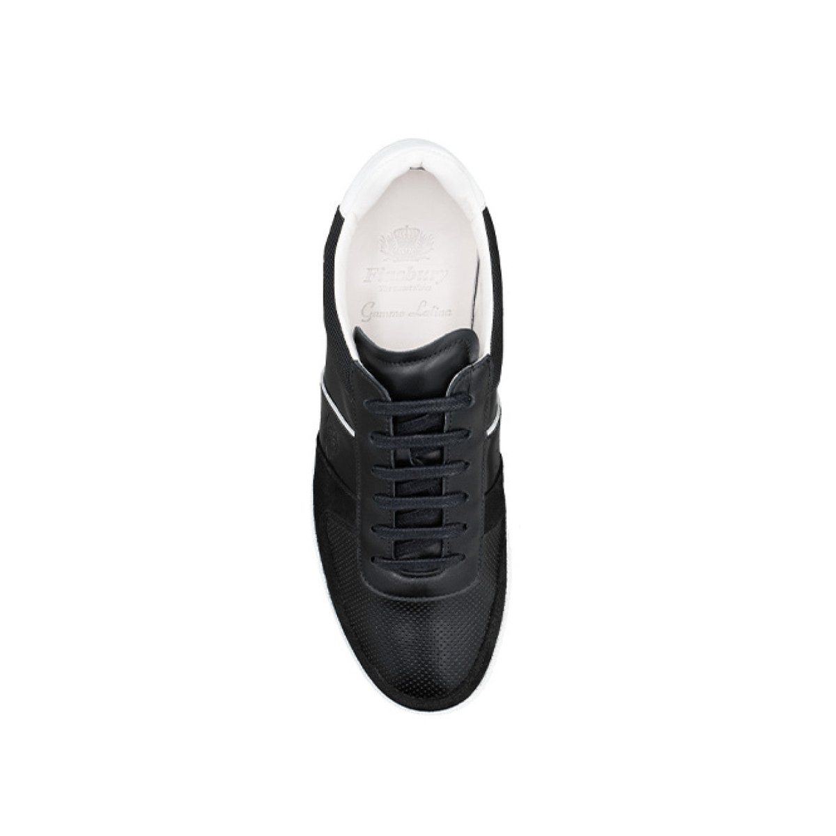 Sneakers cuir GRANT noir, FINSBURY