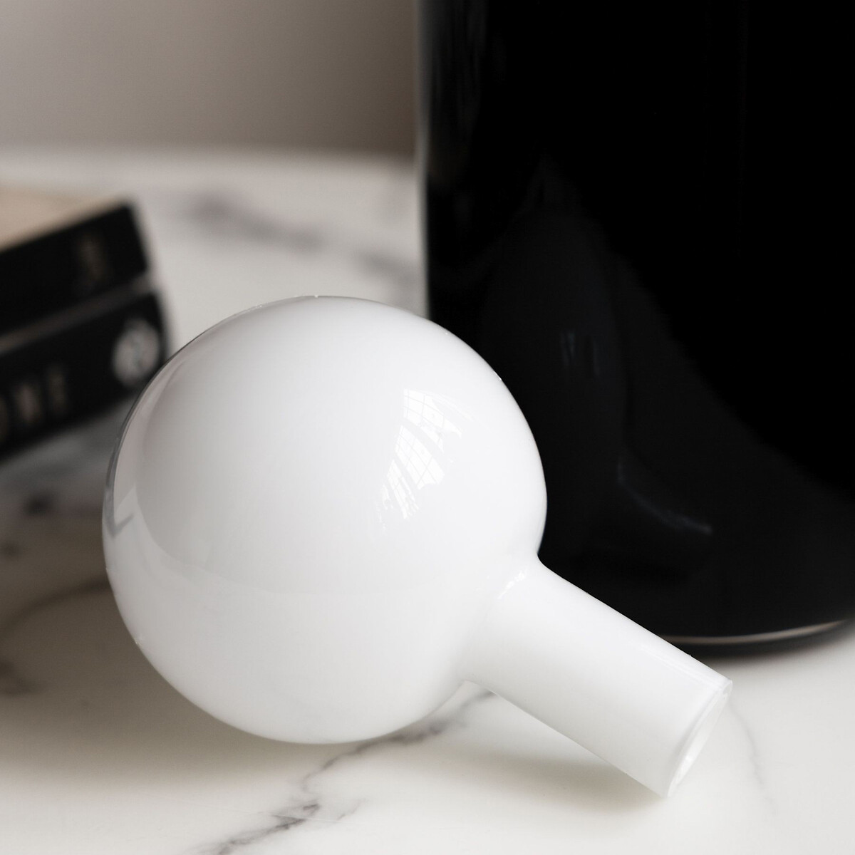 Apothecary Bottle Vase in Black/White black/white, ROCKETT ST GEORGE