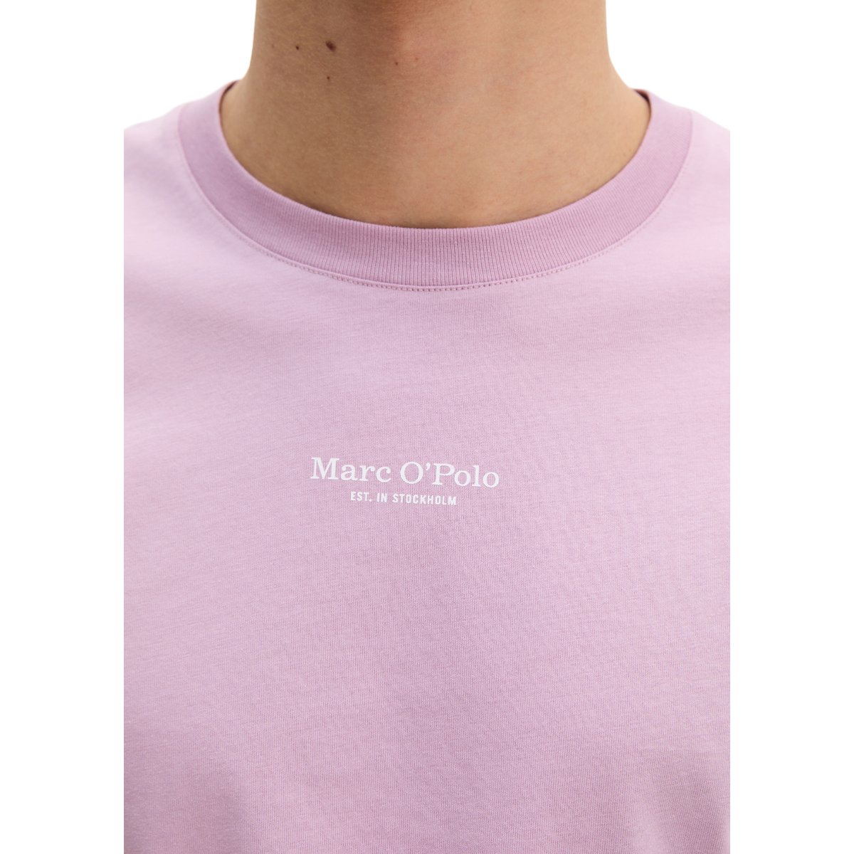 T-shirt regular en pur coton bio violet, MARC O'POLO