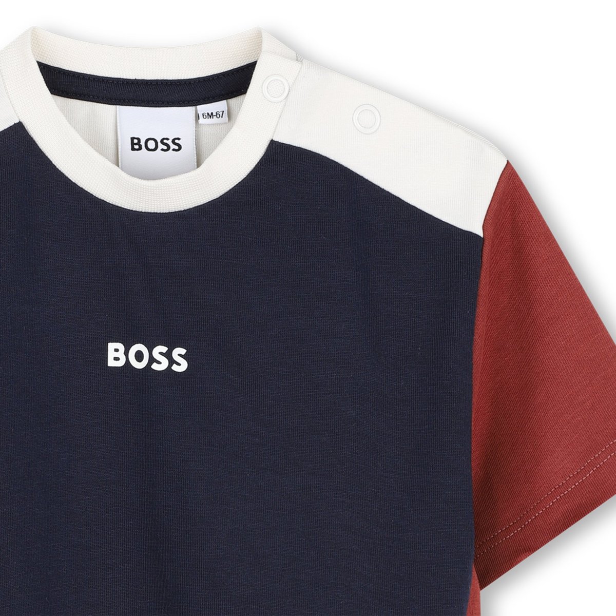 Tee-shirt manches courtes bleu cargo, BOSS KIDSWEAR