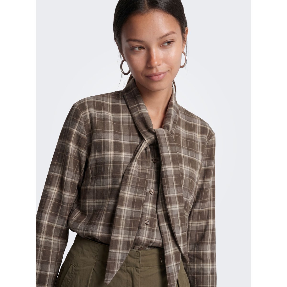 Chemise marron - slate black, ONLY