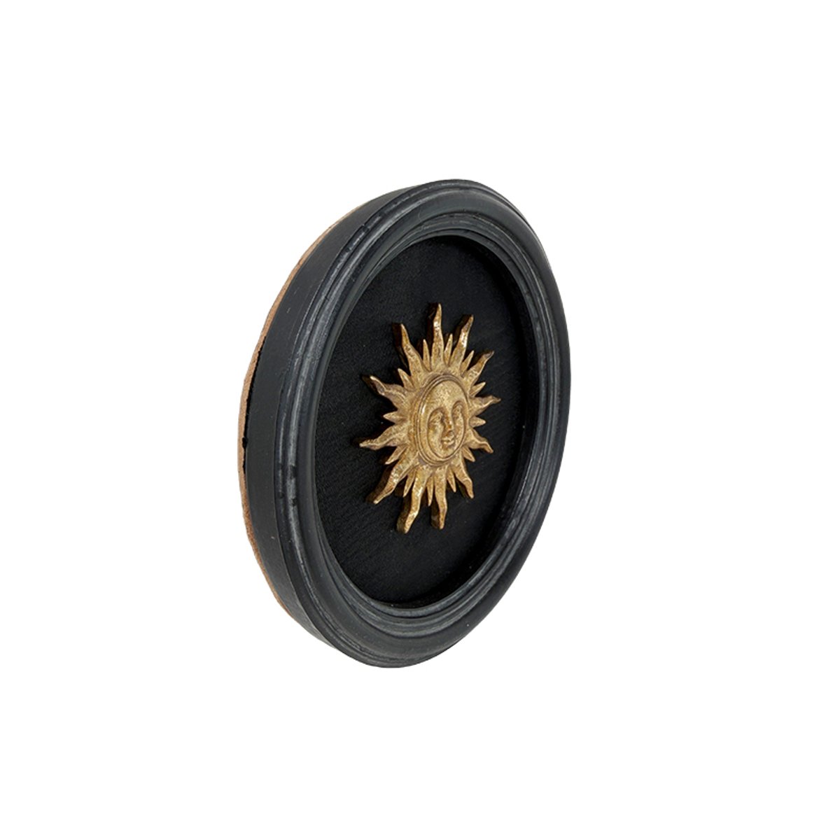 Déco murale soleil 13.5cm noir, EMDE
