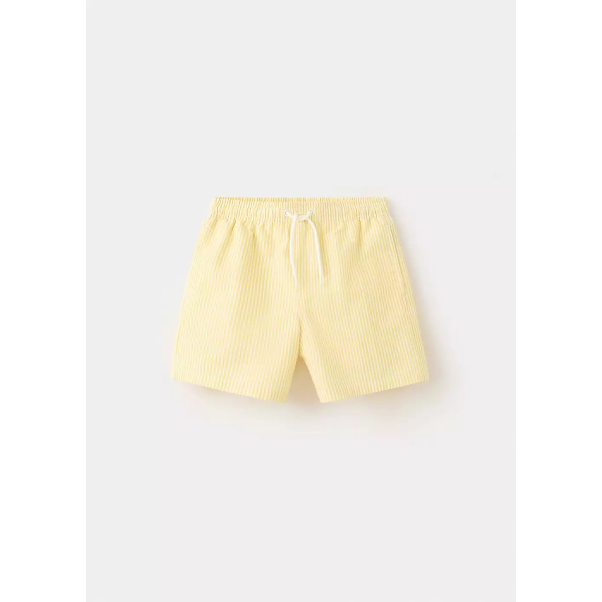 Maillot de bain rayures seersucker jaune, MANGO KIDS