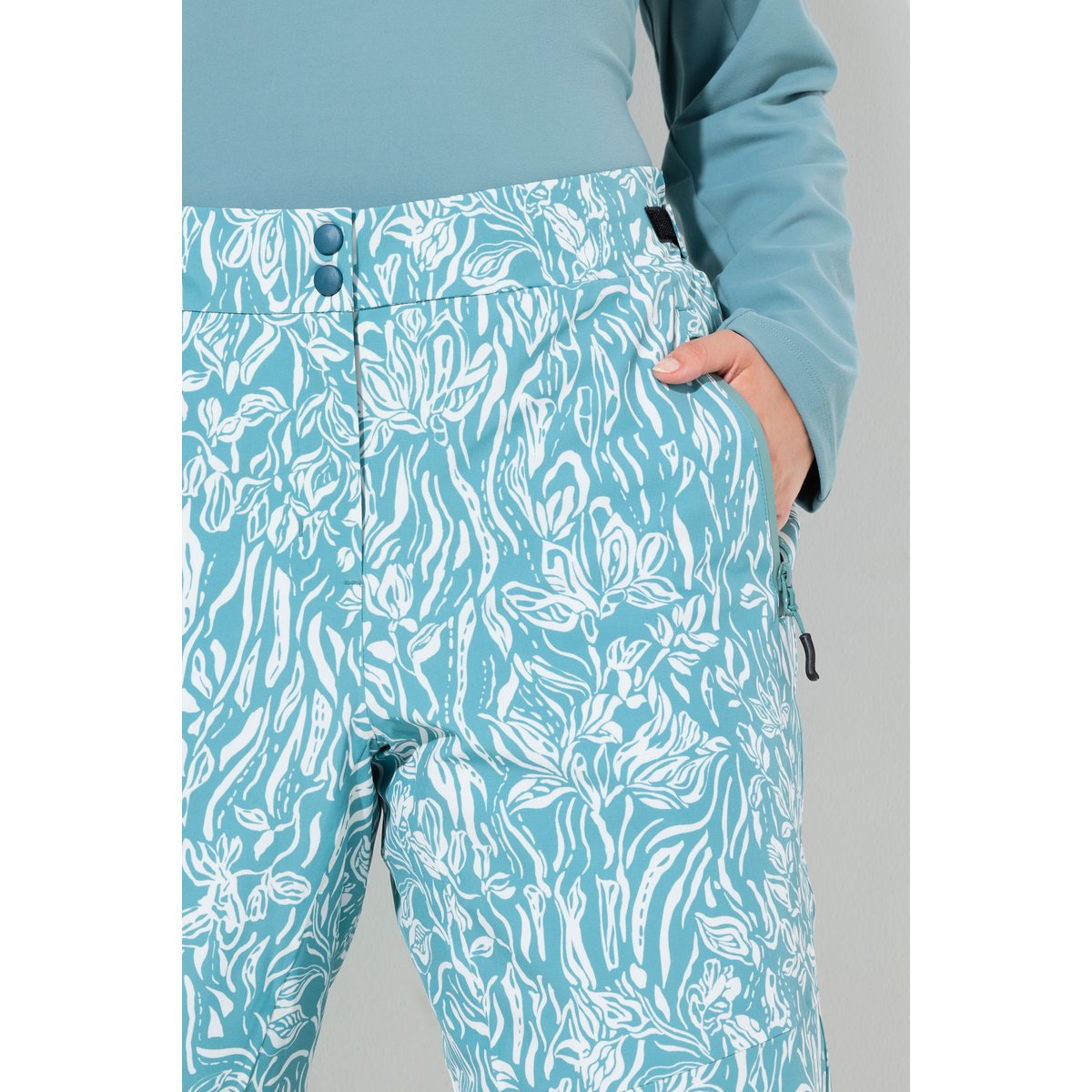 Pantalon de ski imperméable vert glacier, ULLA POPKEN