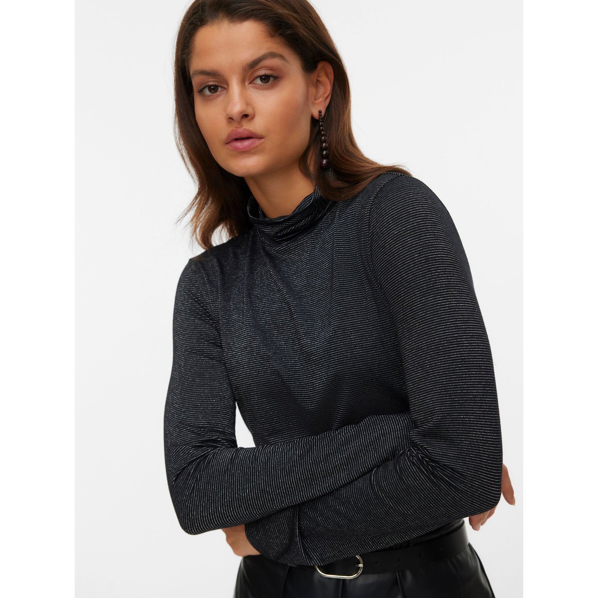 Top noire - black, VERO MODA