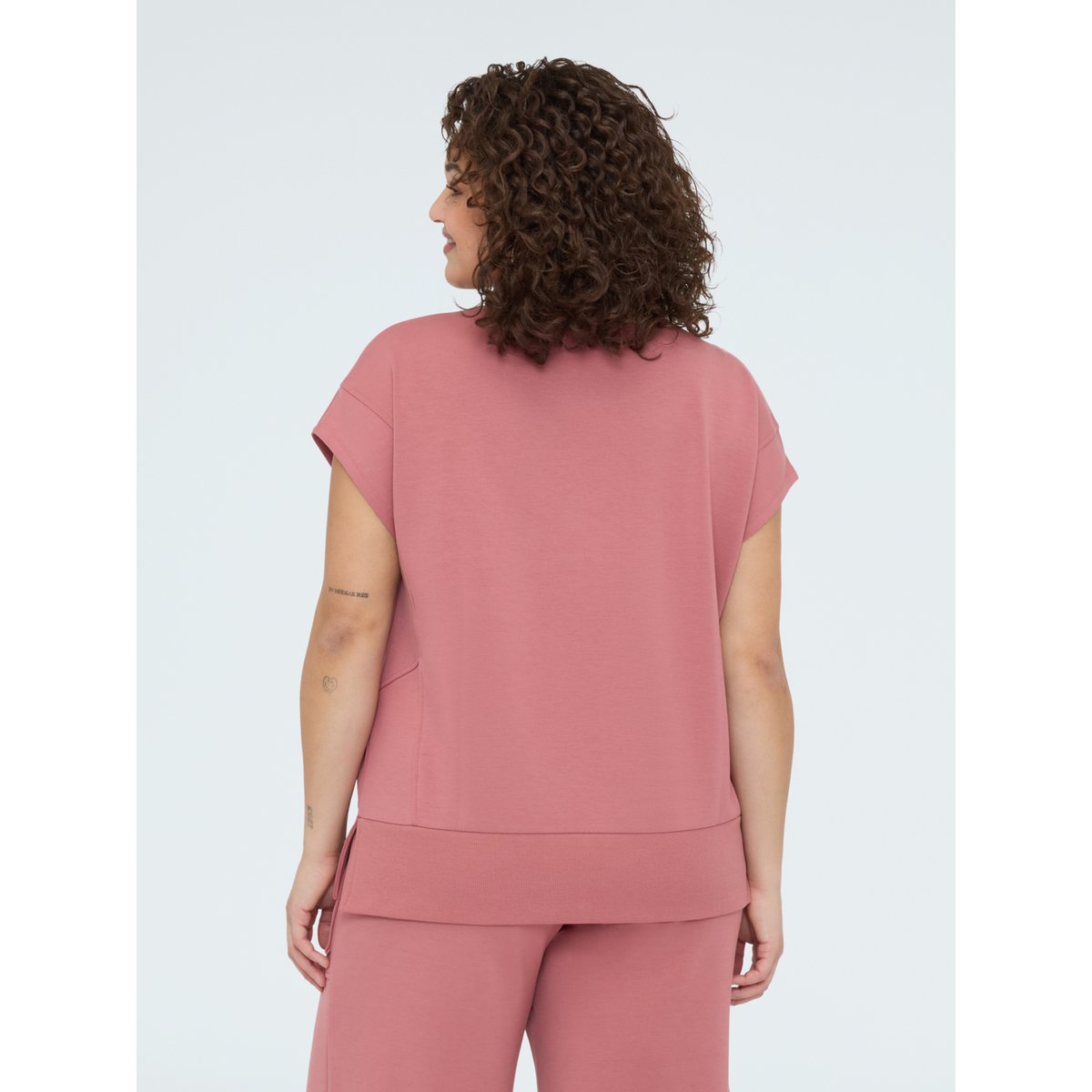 Sweat sans manches rose, FIORELLA RUBINO