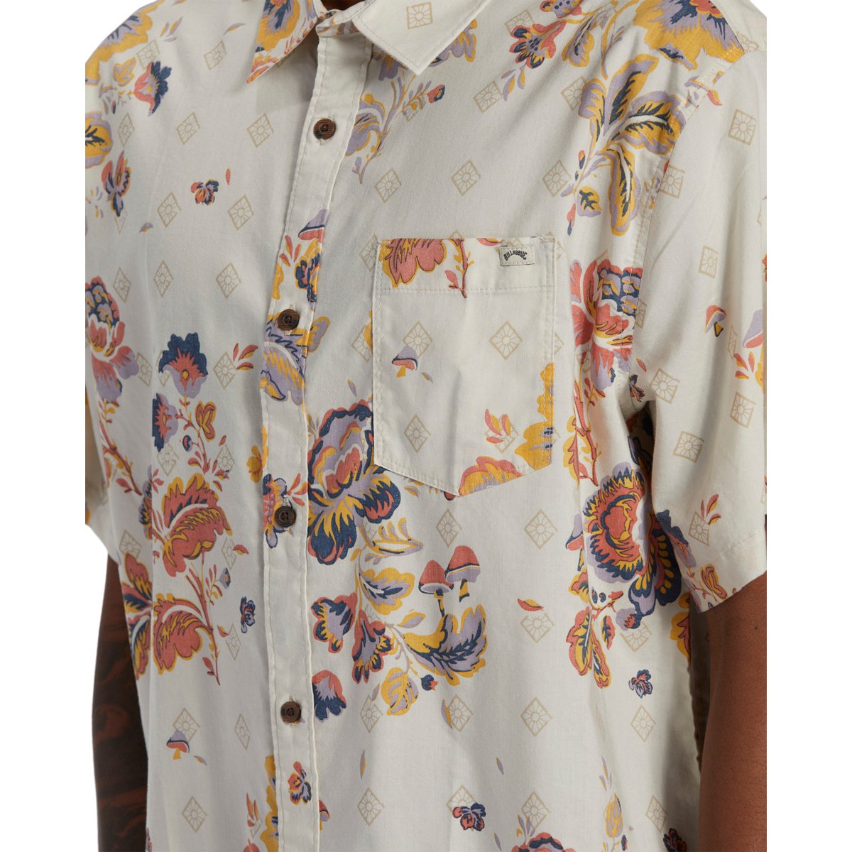 Chemise manches courtes SUNDAYS marron taupe, BILLABONG