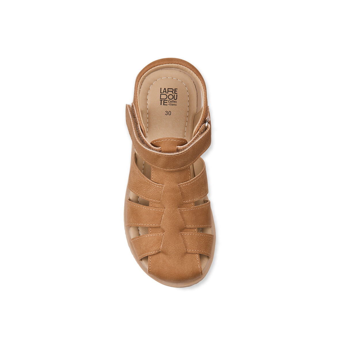 Sandales à scratch camel, LA REDOUTE COLLECTIONS