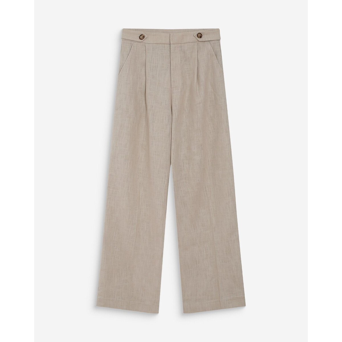Gerade geschnittene Bundhose VANELIS beige, GRACE & MILA