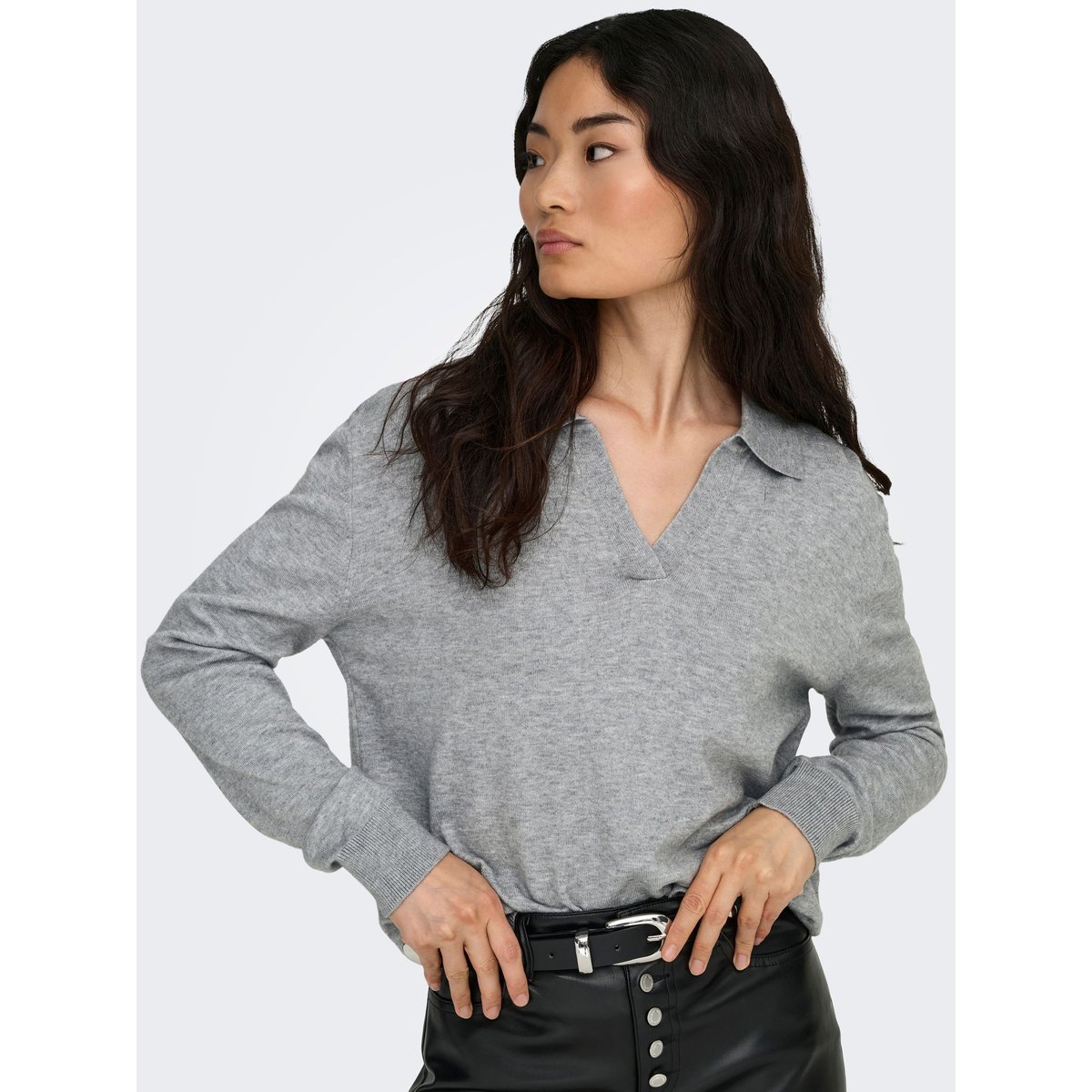 Pull En Maille grise - ultimate grey, ONLY
