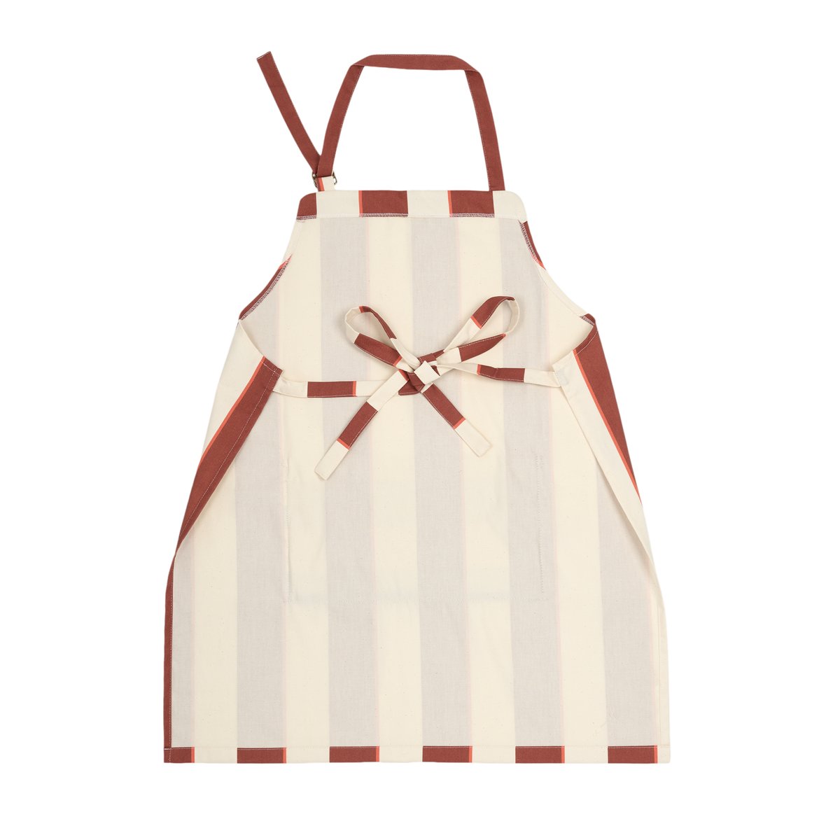 Tablier de cuisine rayures cabana bordeaux, NOBODINOZ