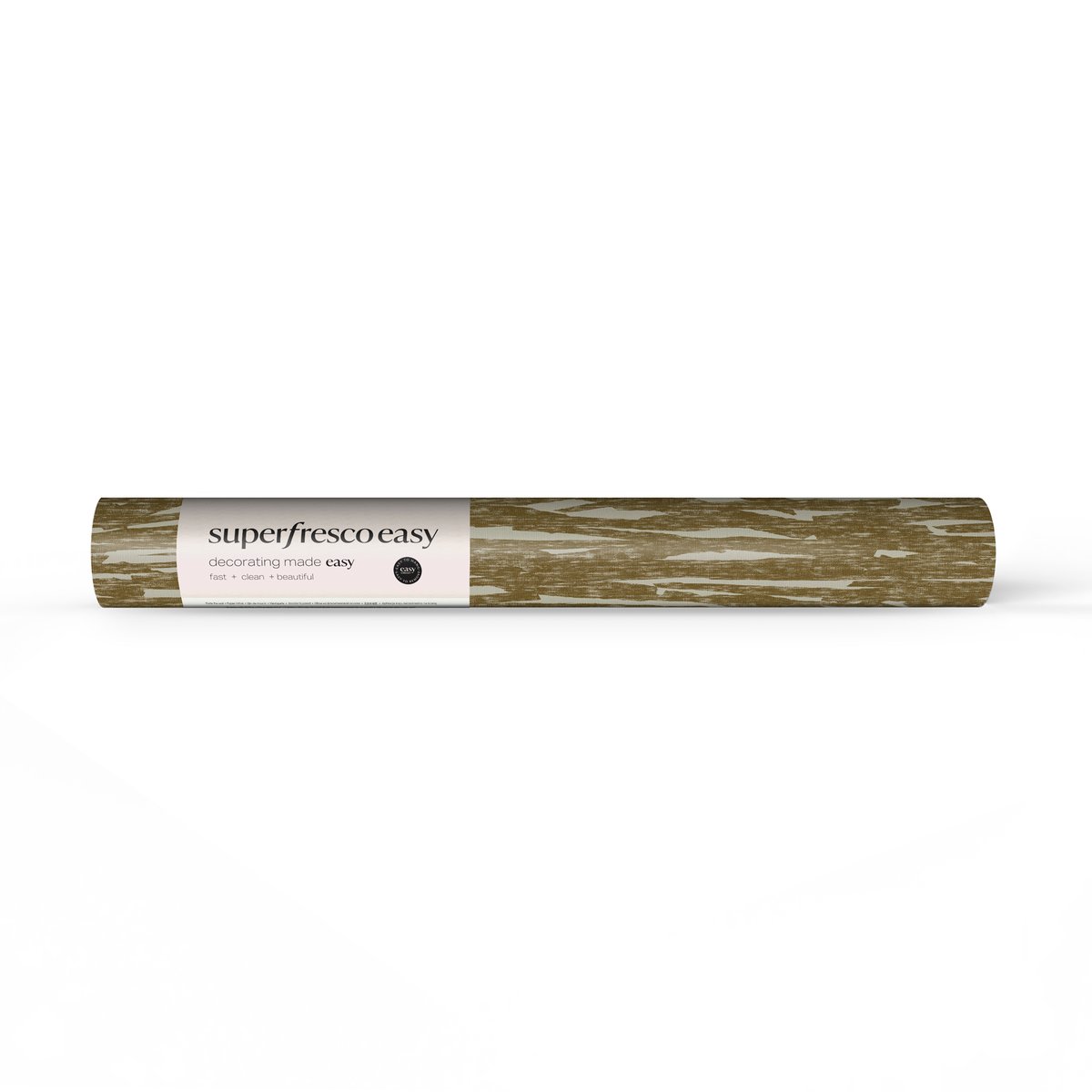 Papier peint Effet moiré Fabric Millie vert ocré, beige, SUPERFRESCO EASY
