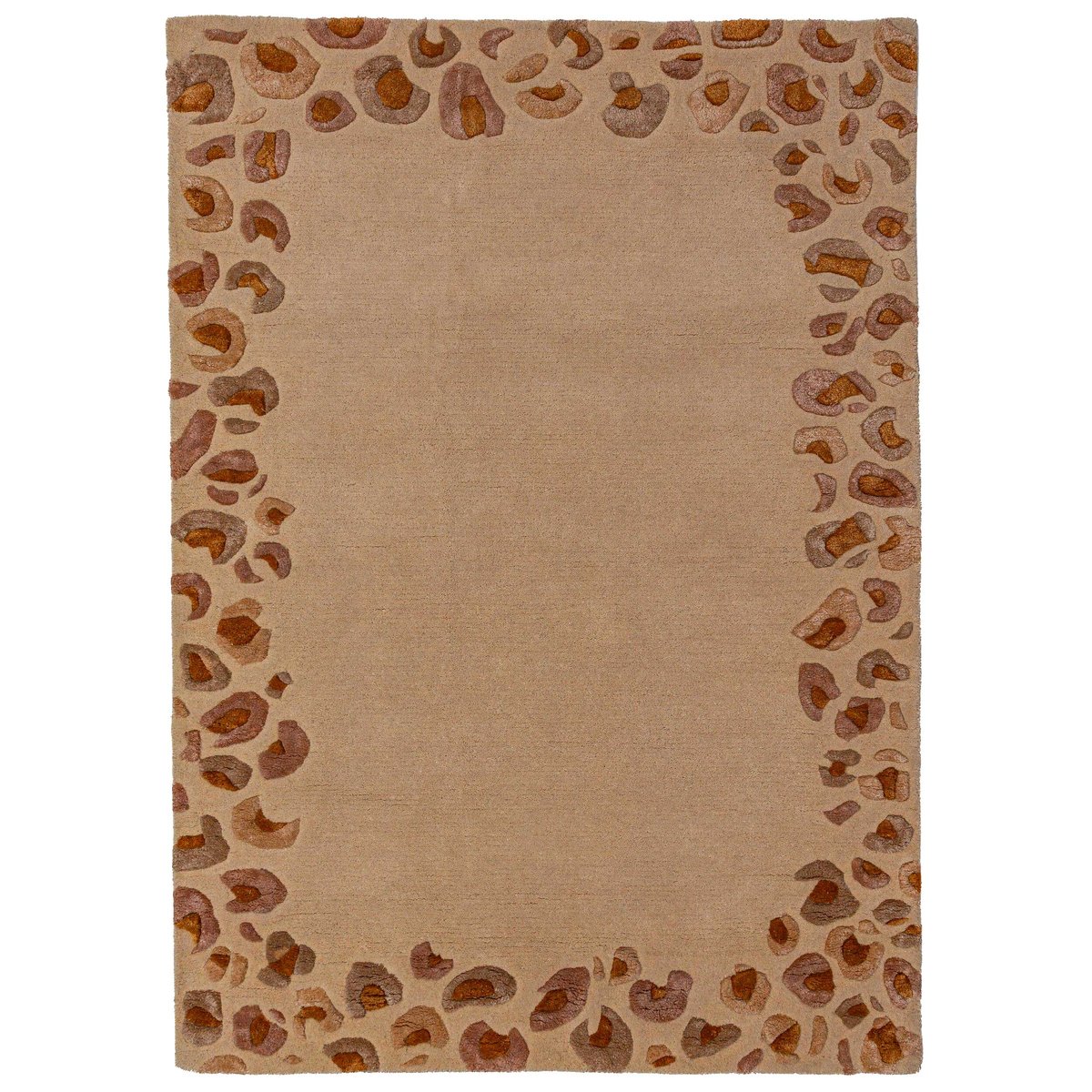 Tapis en laine LEOPARD FRAME beige, FLAIR RUGS