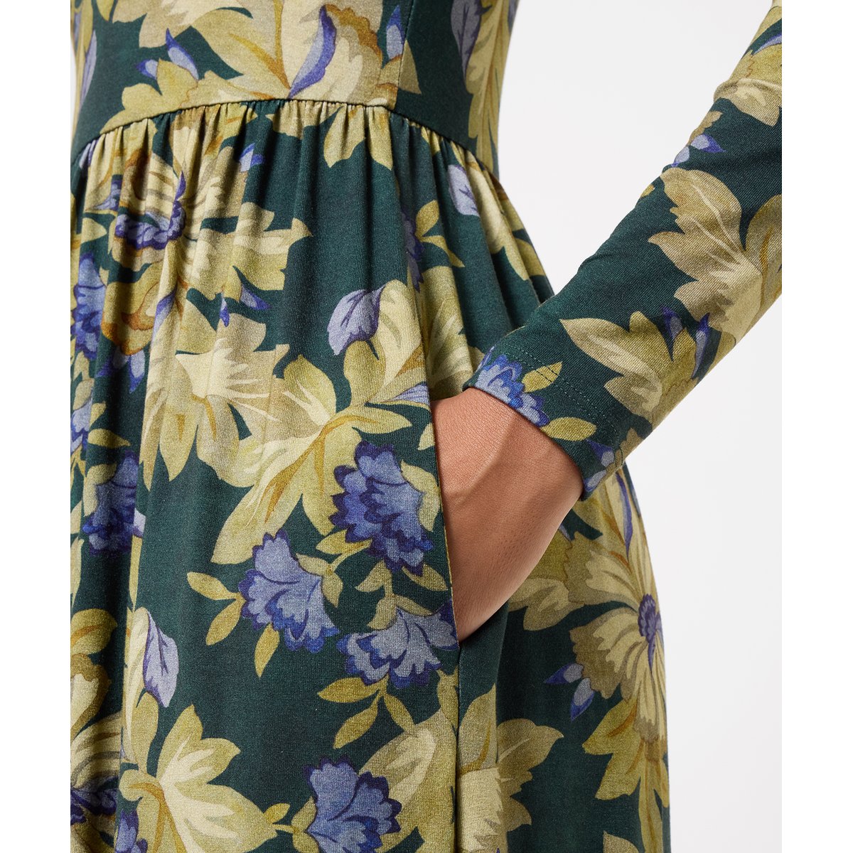 Robe Longue en Jersey à Manches Longues Orla vert, JOE BROWNS