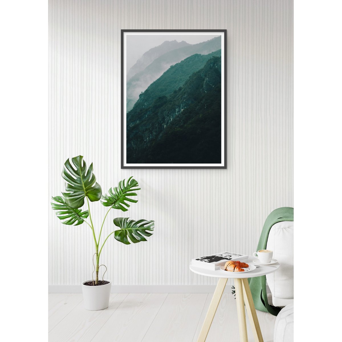 Poster Nature Brume blanc, L'AFFICHERIE