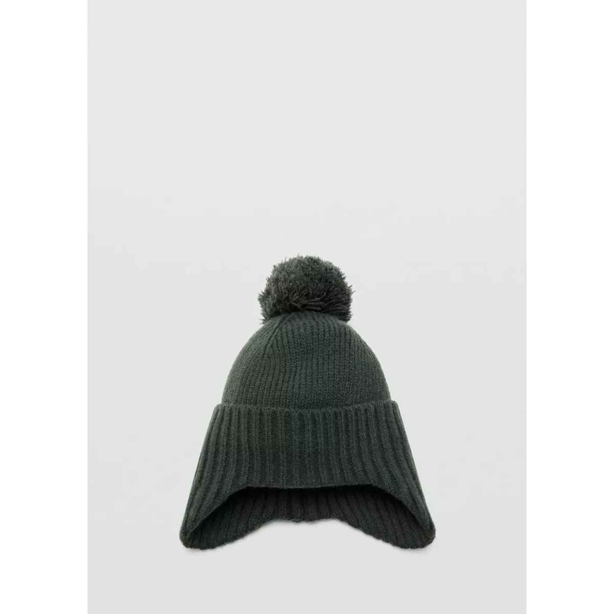Bonnet pompon kaki, MANGO KIDS