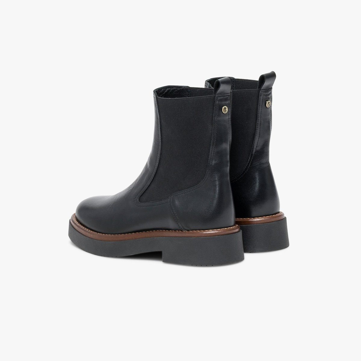 Boots À Talon en cuir MILADA noir, BOCAGE