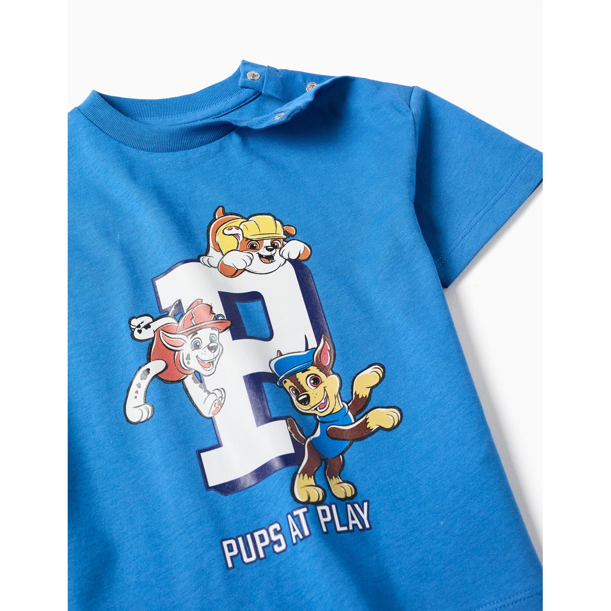 T-shirt en coton avec imprimé La Pat' Patrouille bleu, ZIPPY