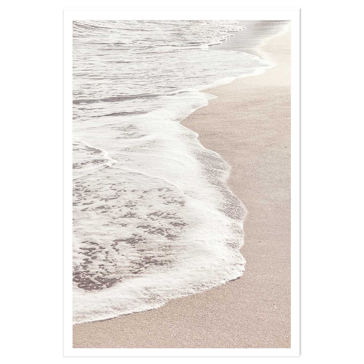 Poster rivage rose affiche seule, HEXOA