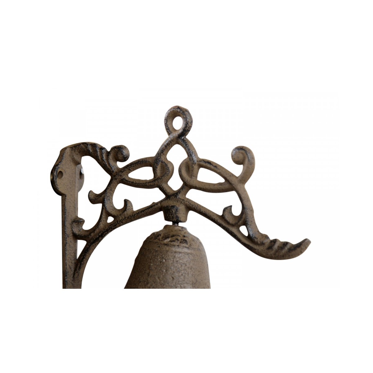 Cloche Fonte Marron 17x10.5x17.5cm marron, DECORATION D’AUTREFOIS