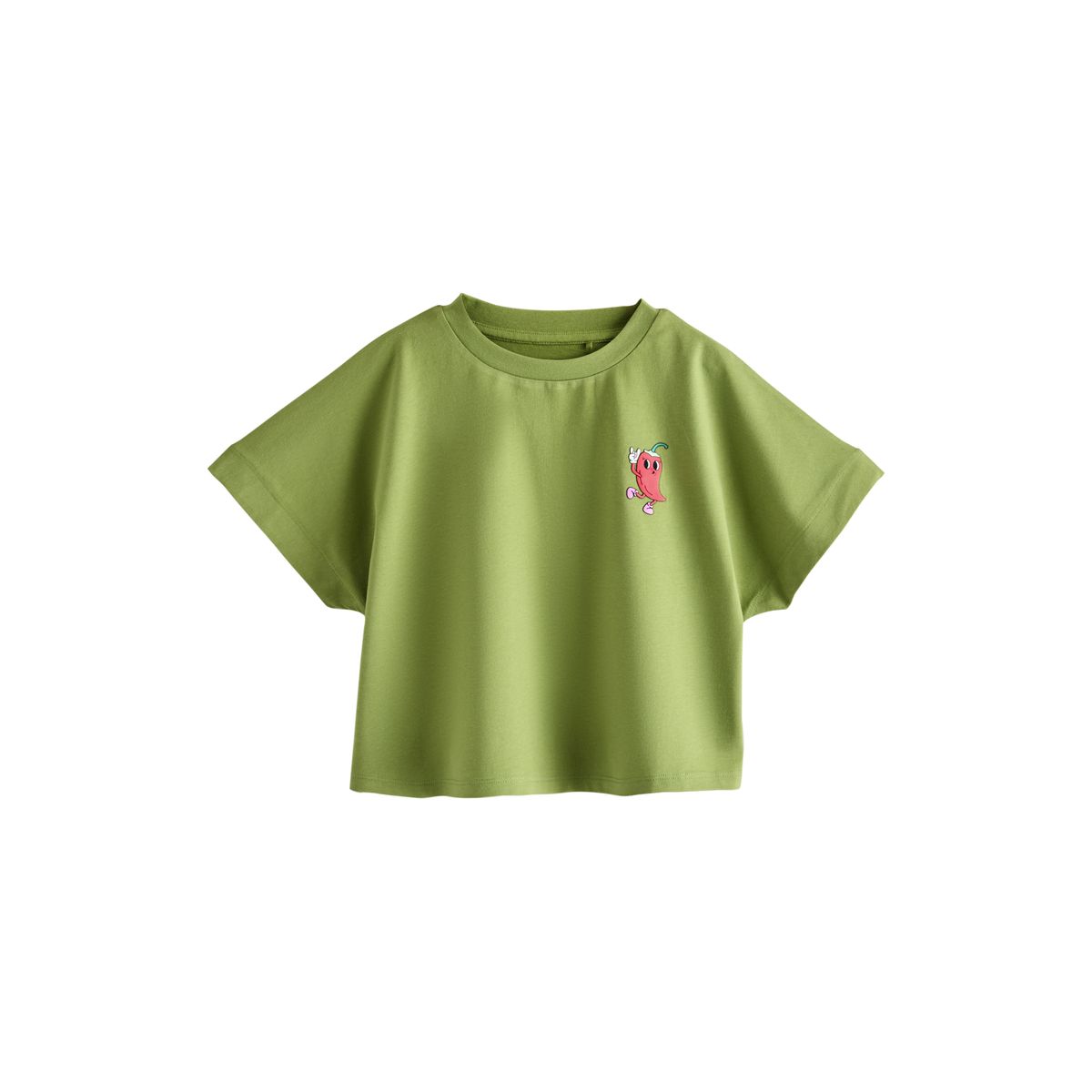 T-shirt droit à imprimé, lot de 3 rose/vert, NEXT