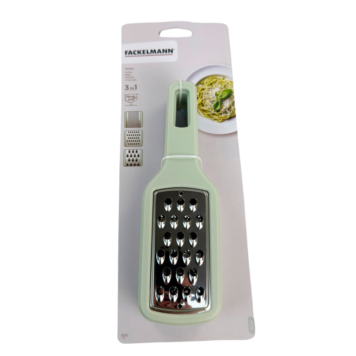 Lot de 3 râpes à légume manuel OCEAN gris,vert, FACKELMANN