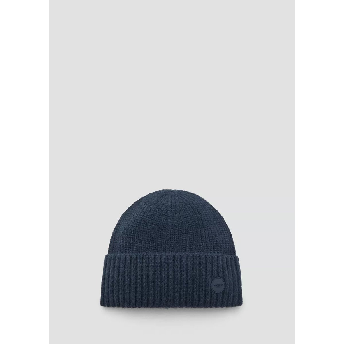 Bonnet en maille à revers bleu marine, MANGO KIDS
