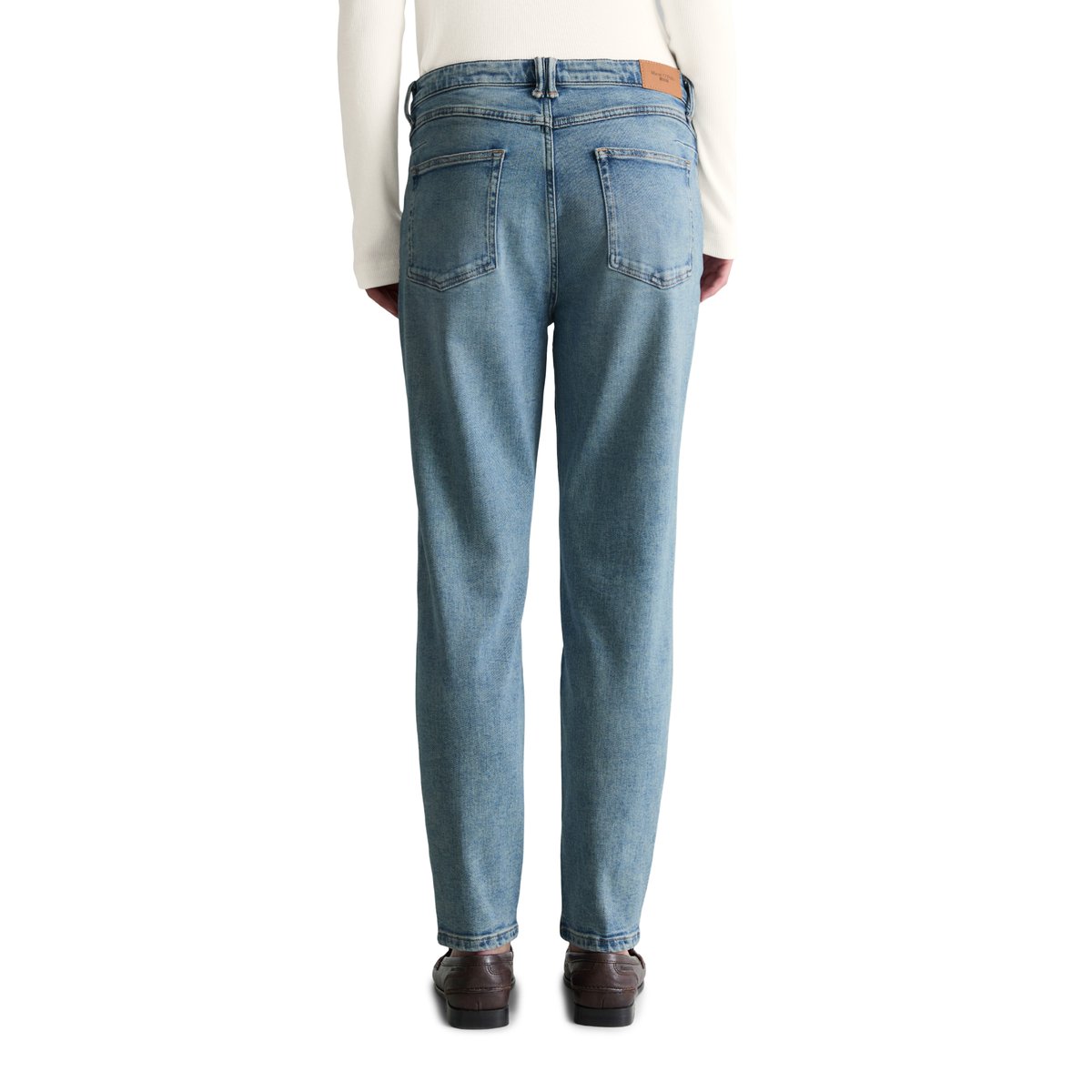 Jeans modèle Freja boyfriend en mélange de coton organique bleu clair, MARC O’POLO DENIM