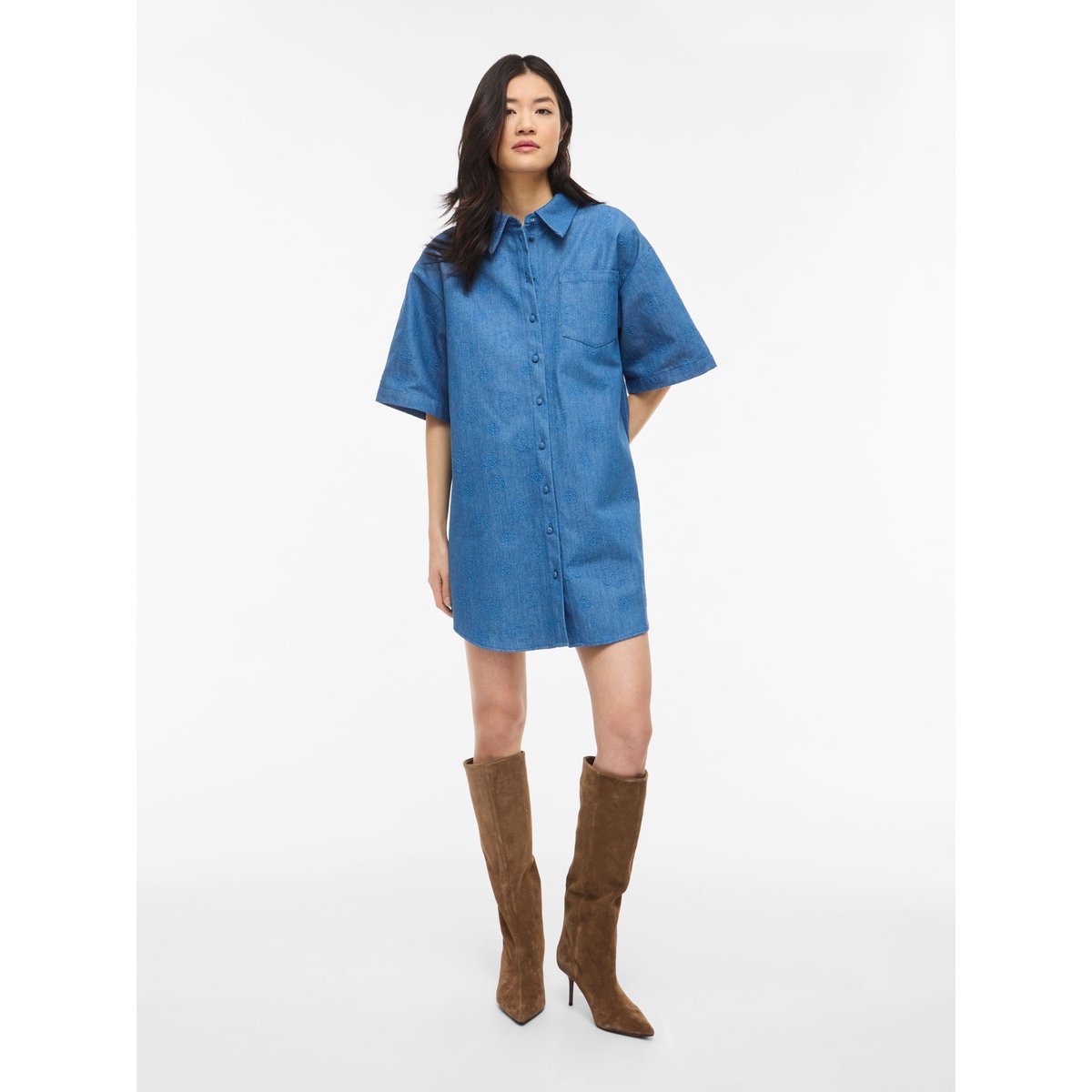 Robe En Jean medium blue denim, VILA