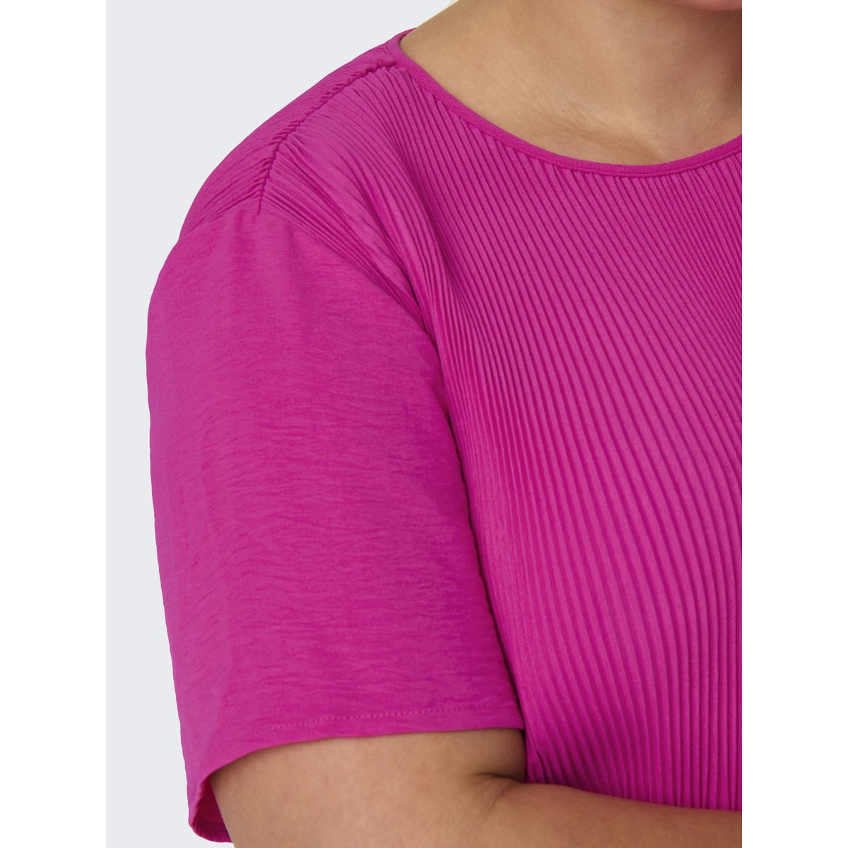 Robe Plissée beetroot purple, ONLY CARMAKOMA