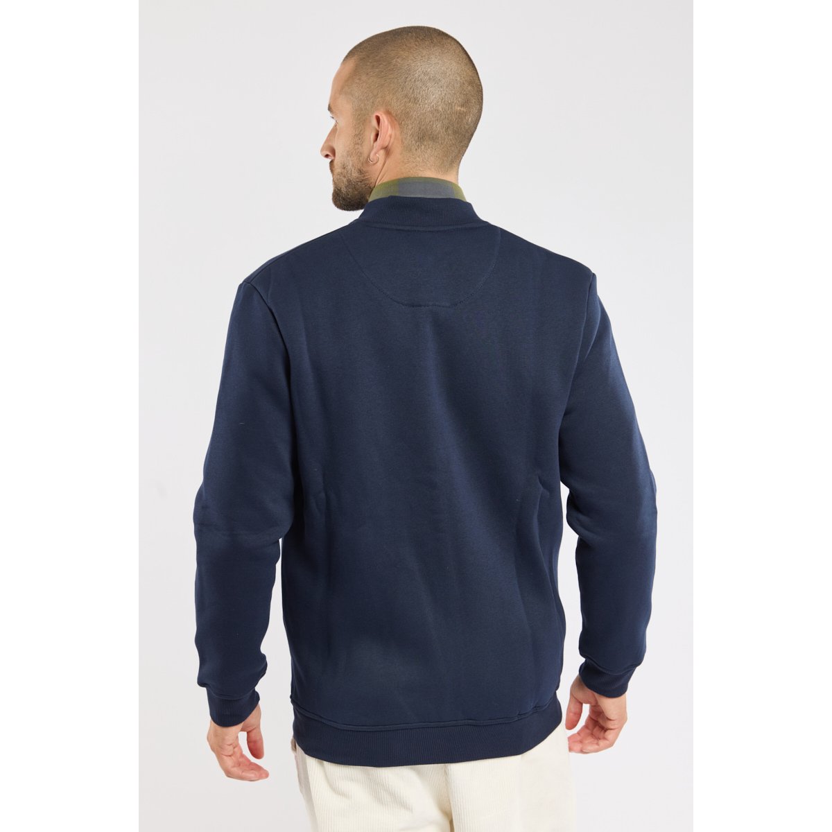 Gilet zippé col teddy amiral, GUY DE BERAC