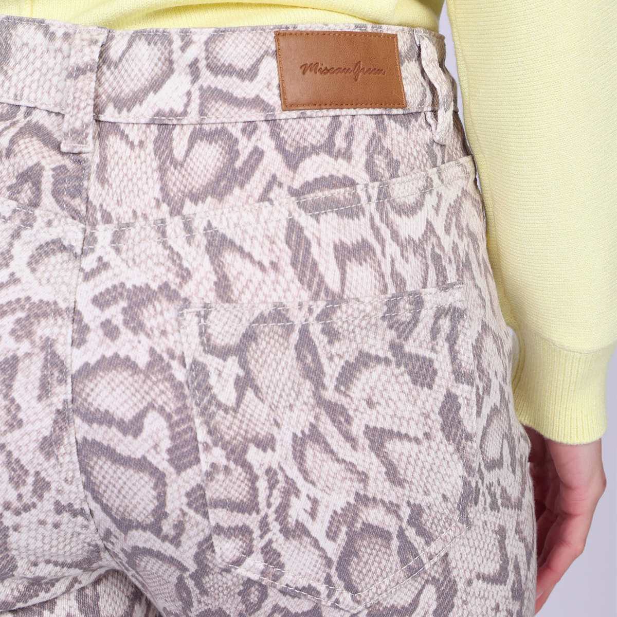 Jean python Gianny taupe, MISE AU GREEN