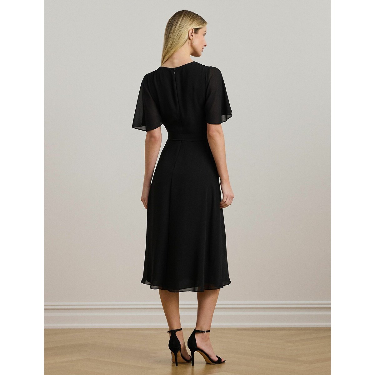 Short Sleeve Midi Dress black, LAUREN RALPH LAUREN