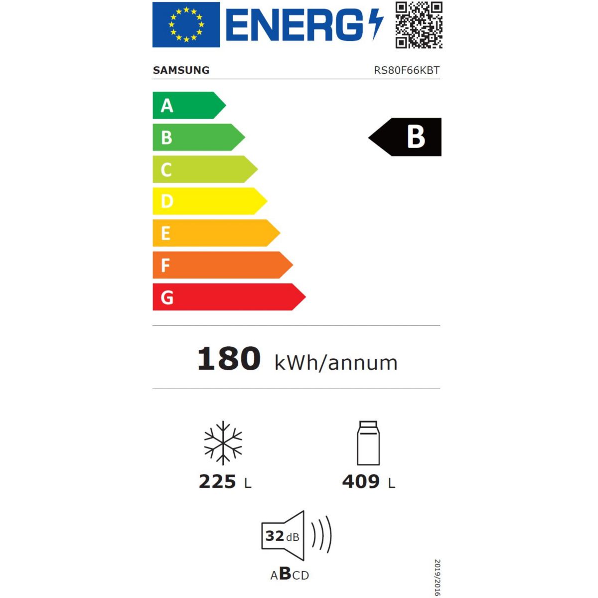Réfrigérateur Américain RS80F66KBT Bespoke AI couleur unique, SAMSUNG