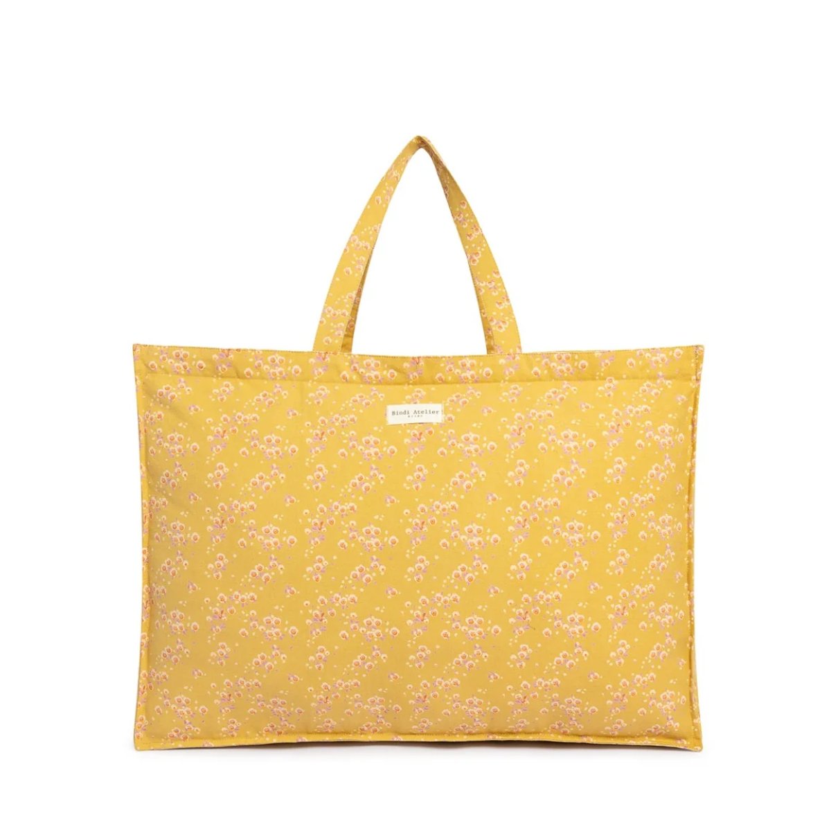 Maxi sac cabas en coton Itsi vert khaki, BINDI ATELIER