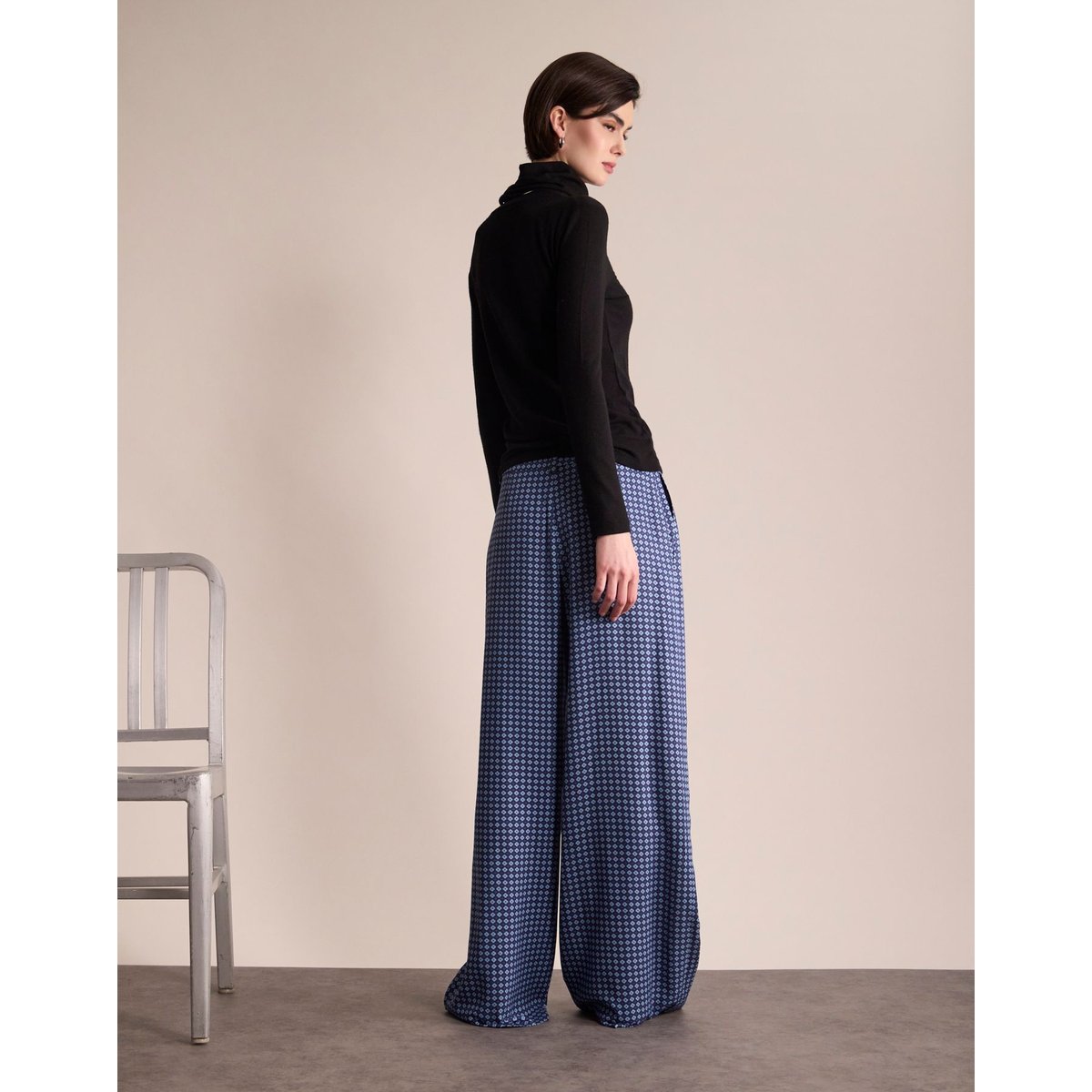 Pantalon Luciano bleu, INES DE LA FRESSANGE PARIS