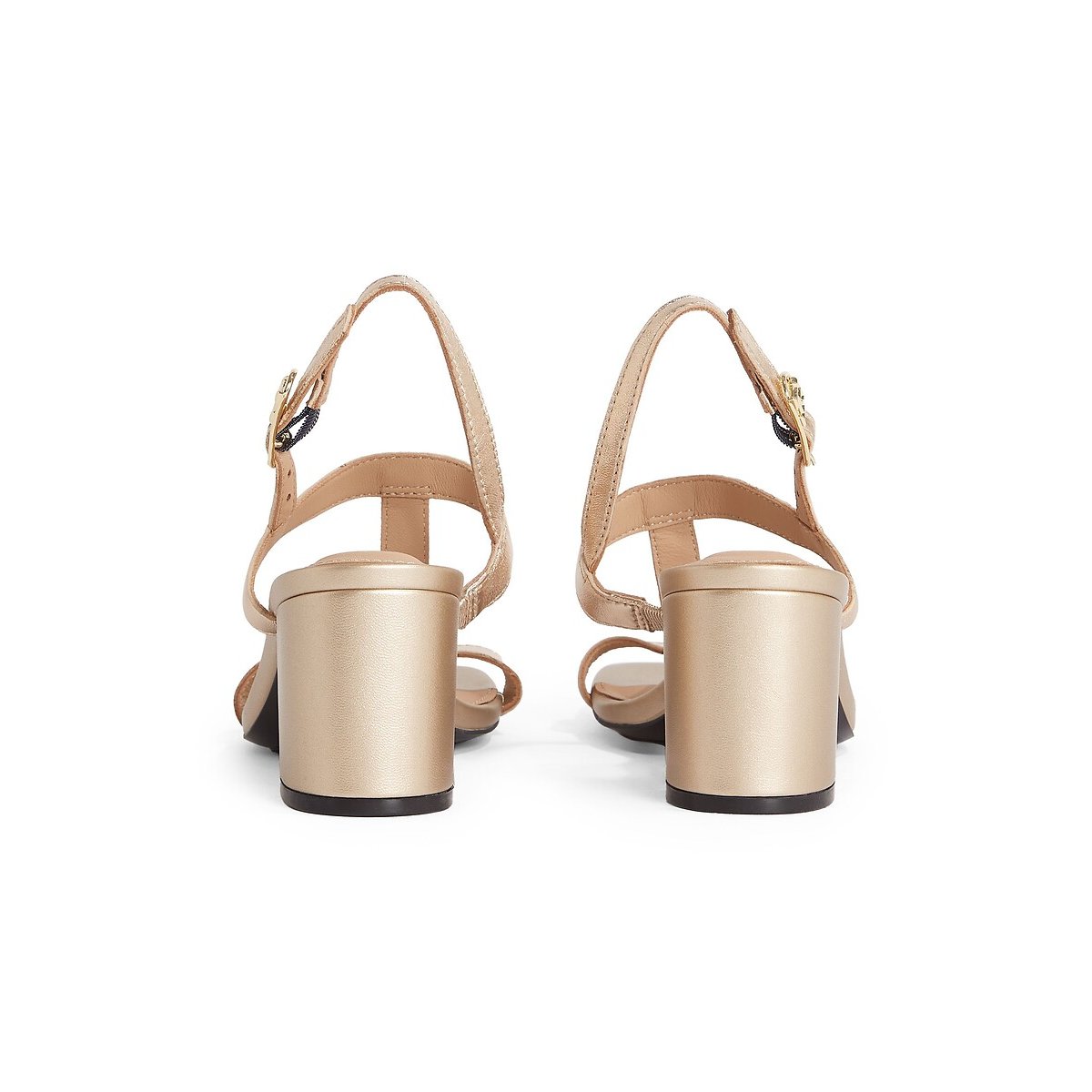Sandales en cuir à talons doré, TOMMY HILFIGER