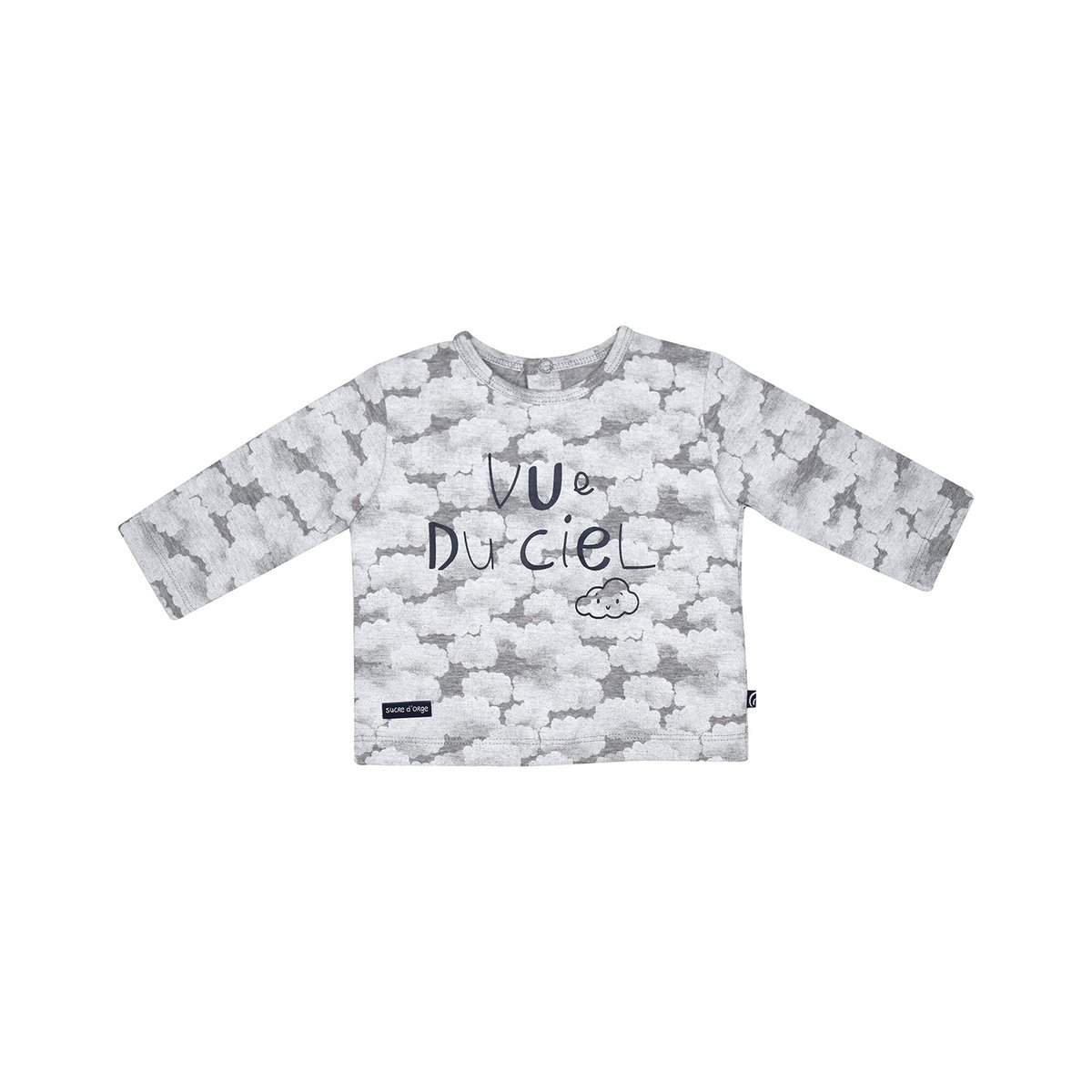 Tshirt pantalon manu maille bebe blanc, SUCRE D'ORGE